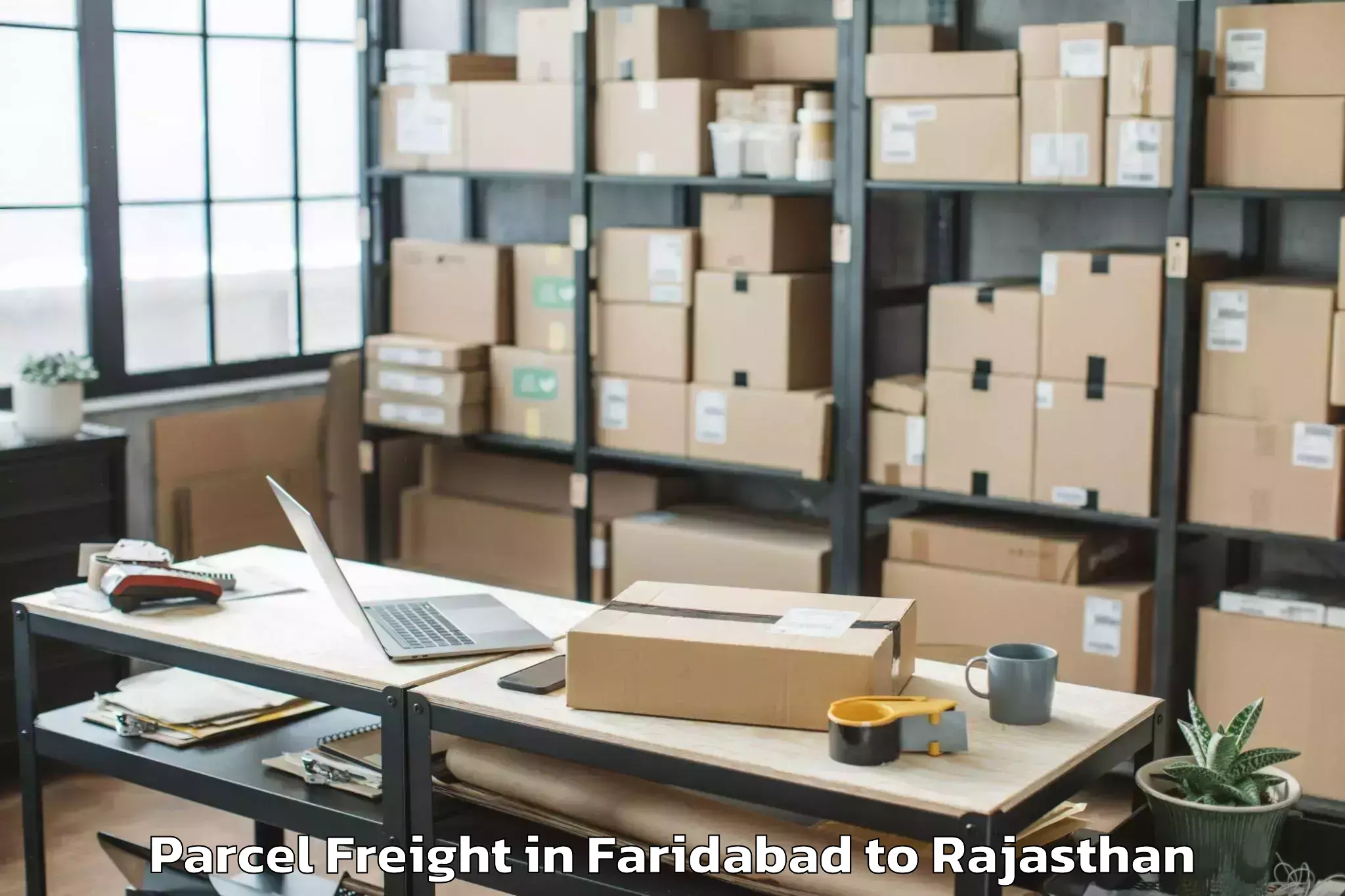 Easy Faridabad to Jaisalmer Airport Jsa Parcel Freight Booking